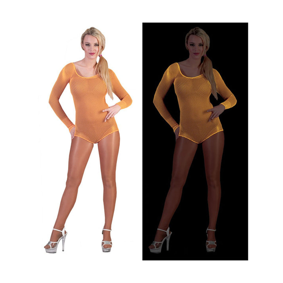 Body filet orange néon fluo