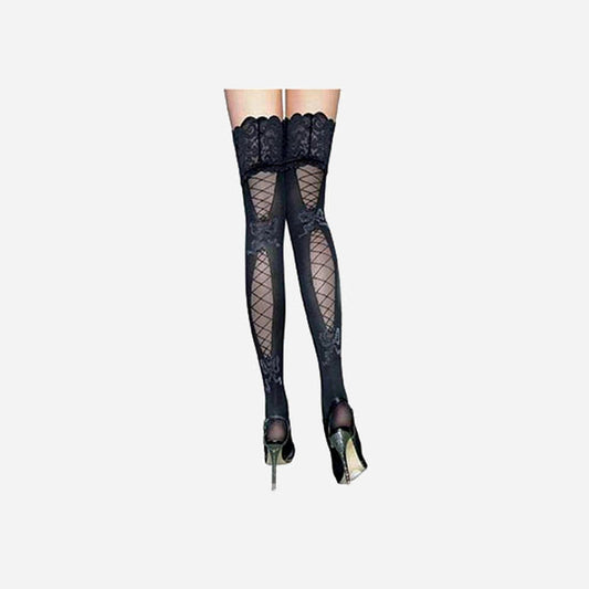 Paire de bas sexy pour femme noir