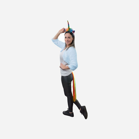 Set de déguisement de licorne rainbow 2 pièces