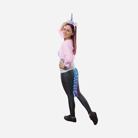 Set de déguisement de licorne multicolore 2 pièces