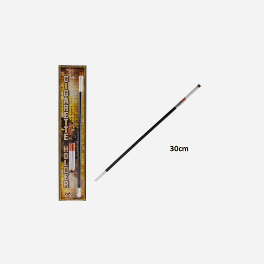 Fume cigarette noir avec 2 fausses cigarettes 30 cm