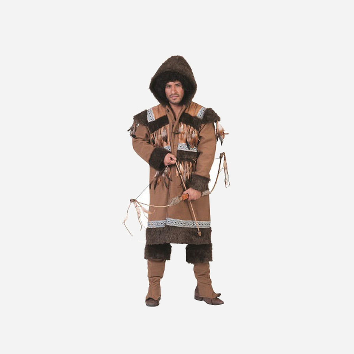 Déguisement homme d'esquimau brun