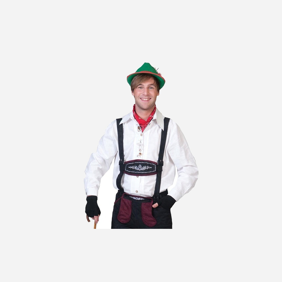 Chemise alpine avec broderies