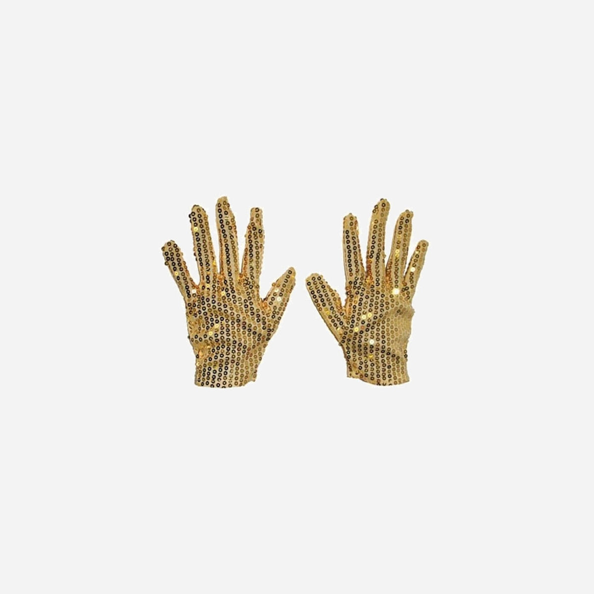 Paire de gants à sequins 22 cm de déguisement