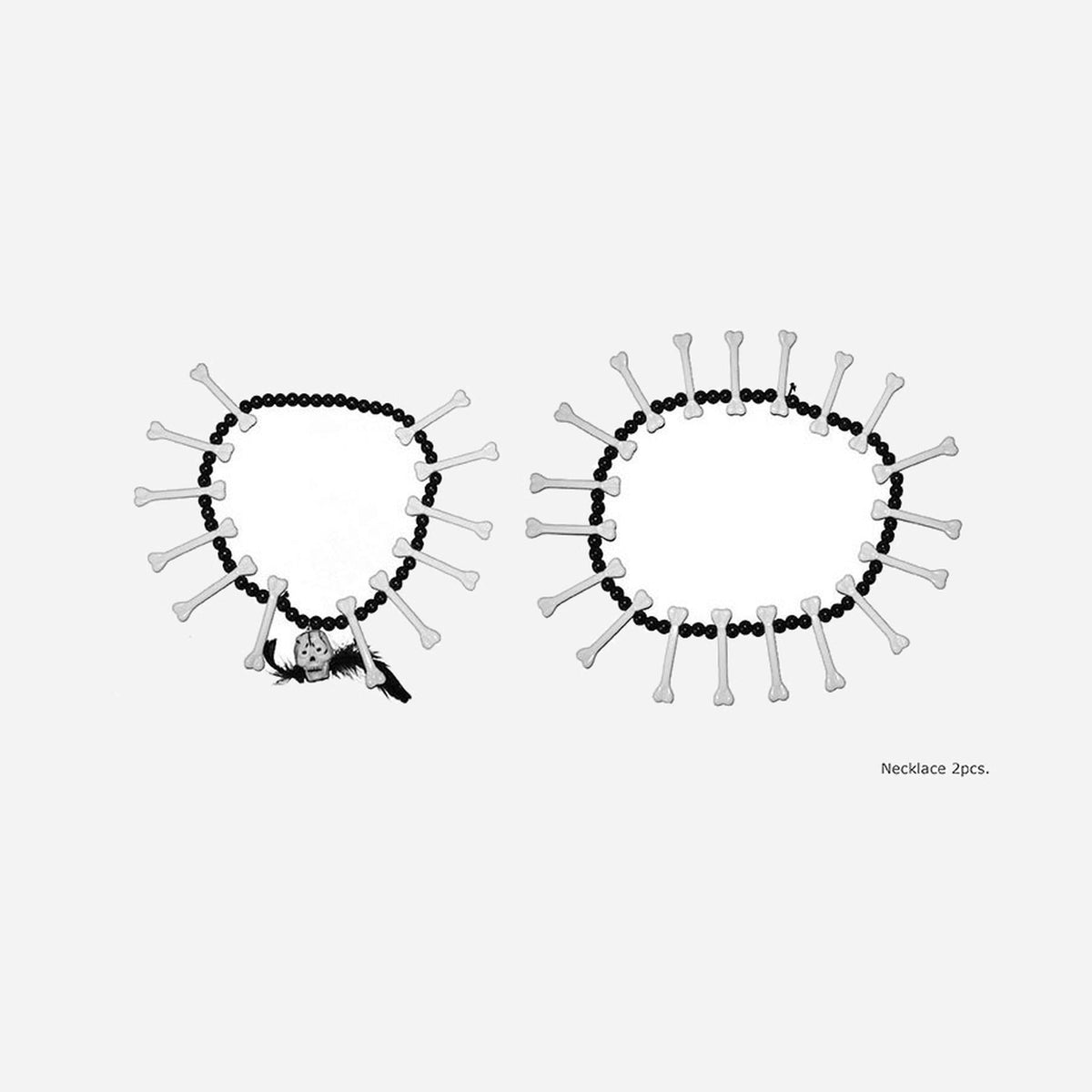 Lot de 2 colliers cannibale