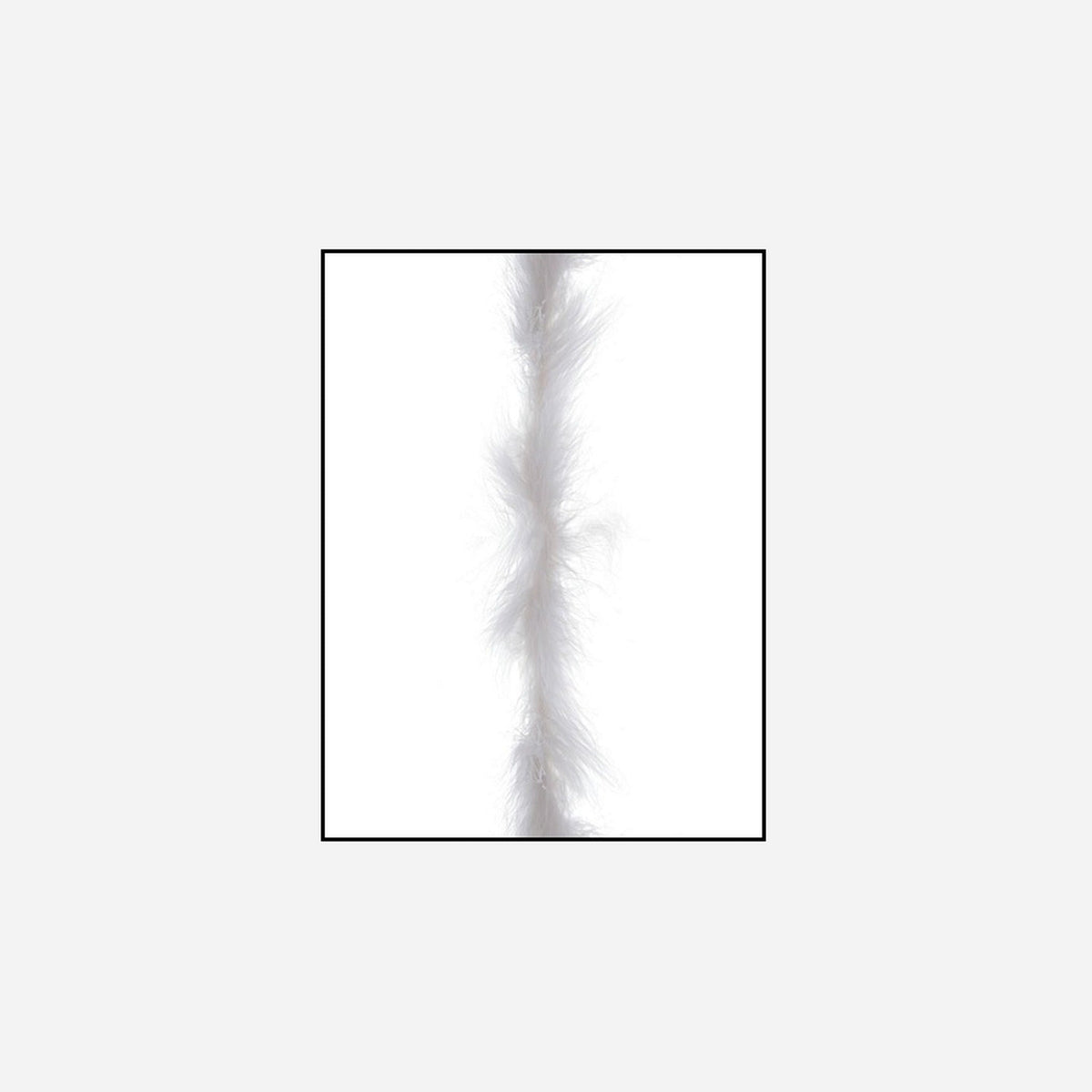 Guirlande boa marabou blanc 2 m en plumes