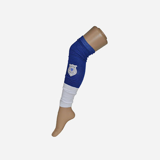 Paire de bas police avec insigne bleu et blanc