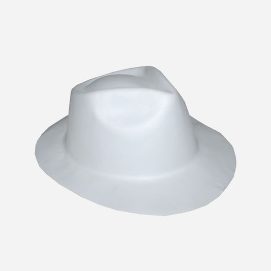 Chapeau trilby en plastique EVA blanc