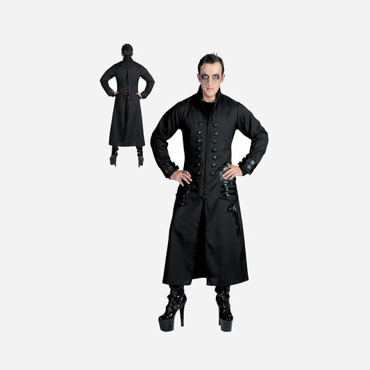 Manteau gothique noir homme