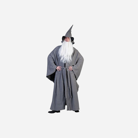 Déguisement de magicien gris 3 pièces homme Taille Unique