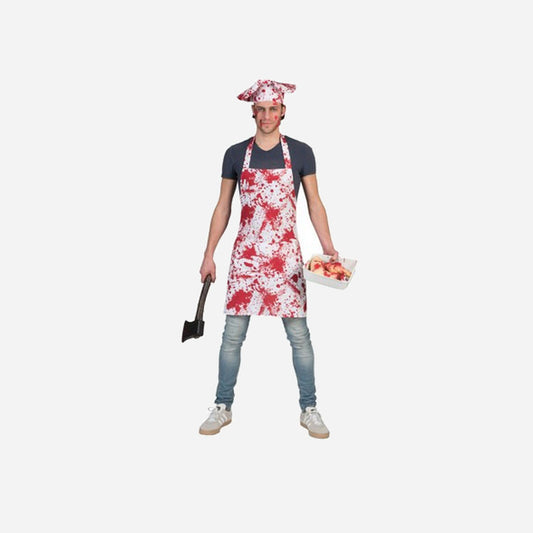 Déguisement de boucher ensanglanté Taille unique