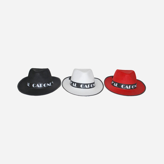 Chapeau trilby avec bandeau al capone