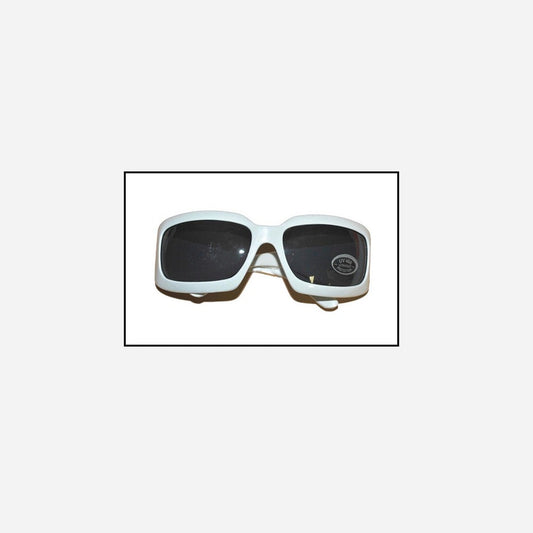 Lunettes de soleil gag carré blanc