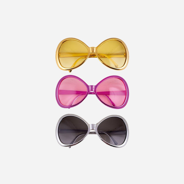Lunettes fantaisie diva disco assorti 17 cm