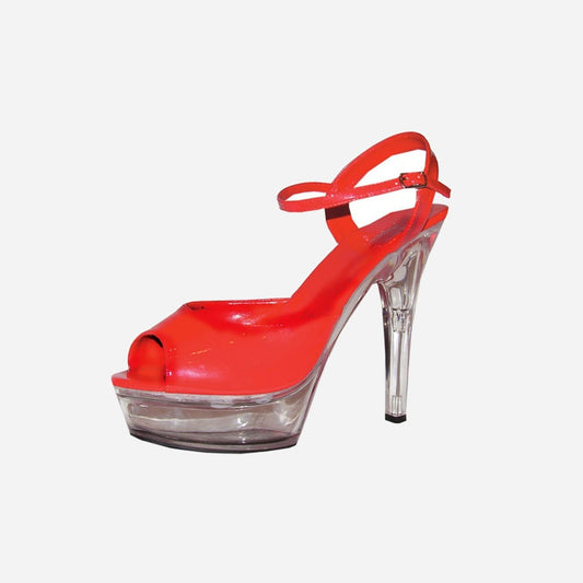 Paire de chaussures pour femme à talon rouge de déguisement