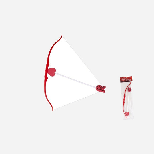 Arc de cupidon avec 1 flèche coeur