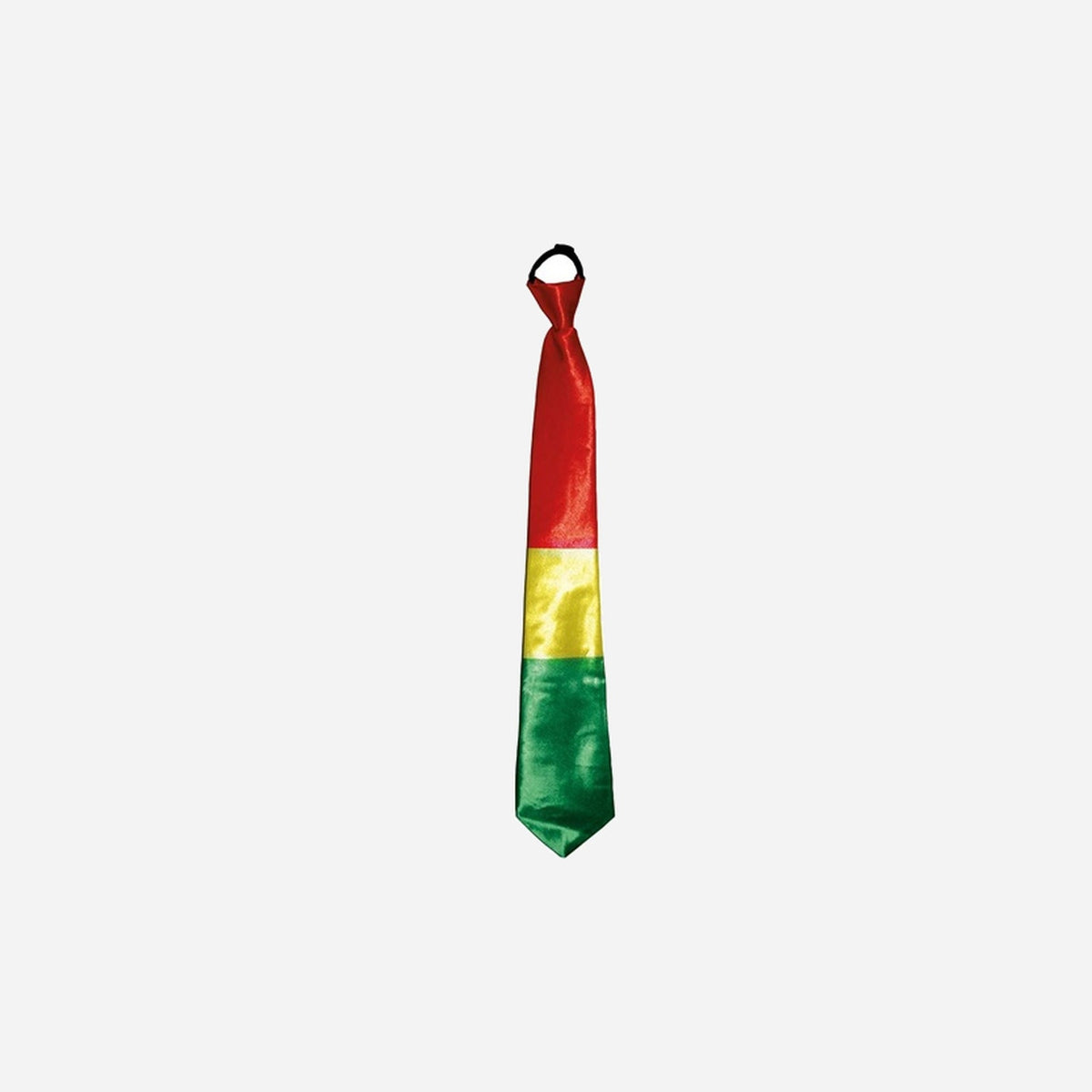 Cravate de clown rouge jaune vert 45 cm fantaisie