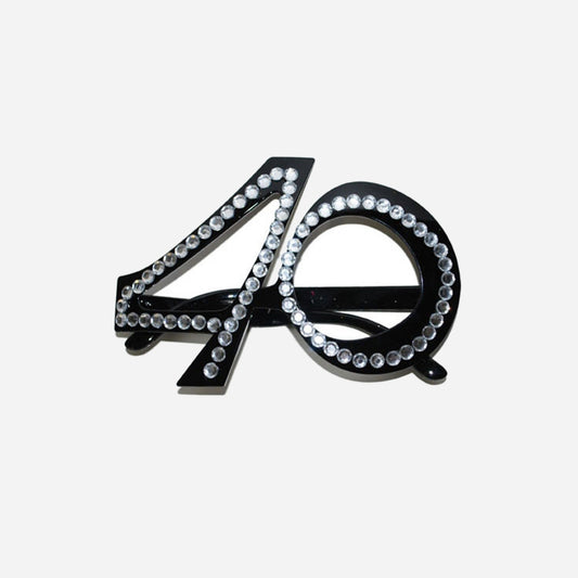 Lunettes avec strass 40 ans