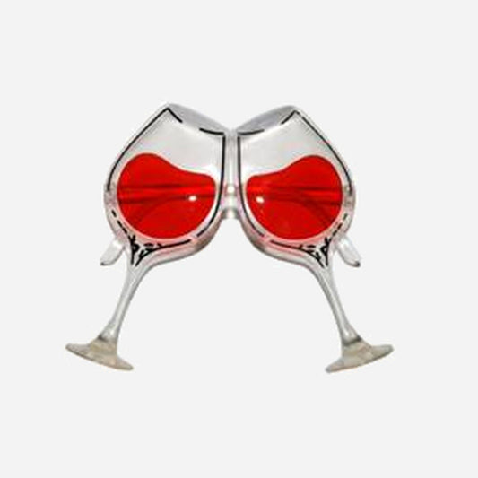 Lunettes gag verres de vin
