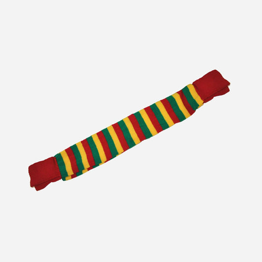 Paire de jambières clown rouge jaune vert
