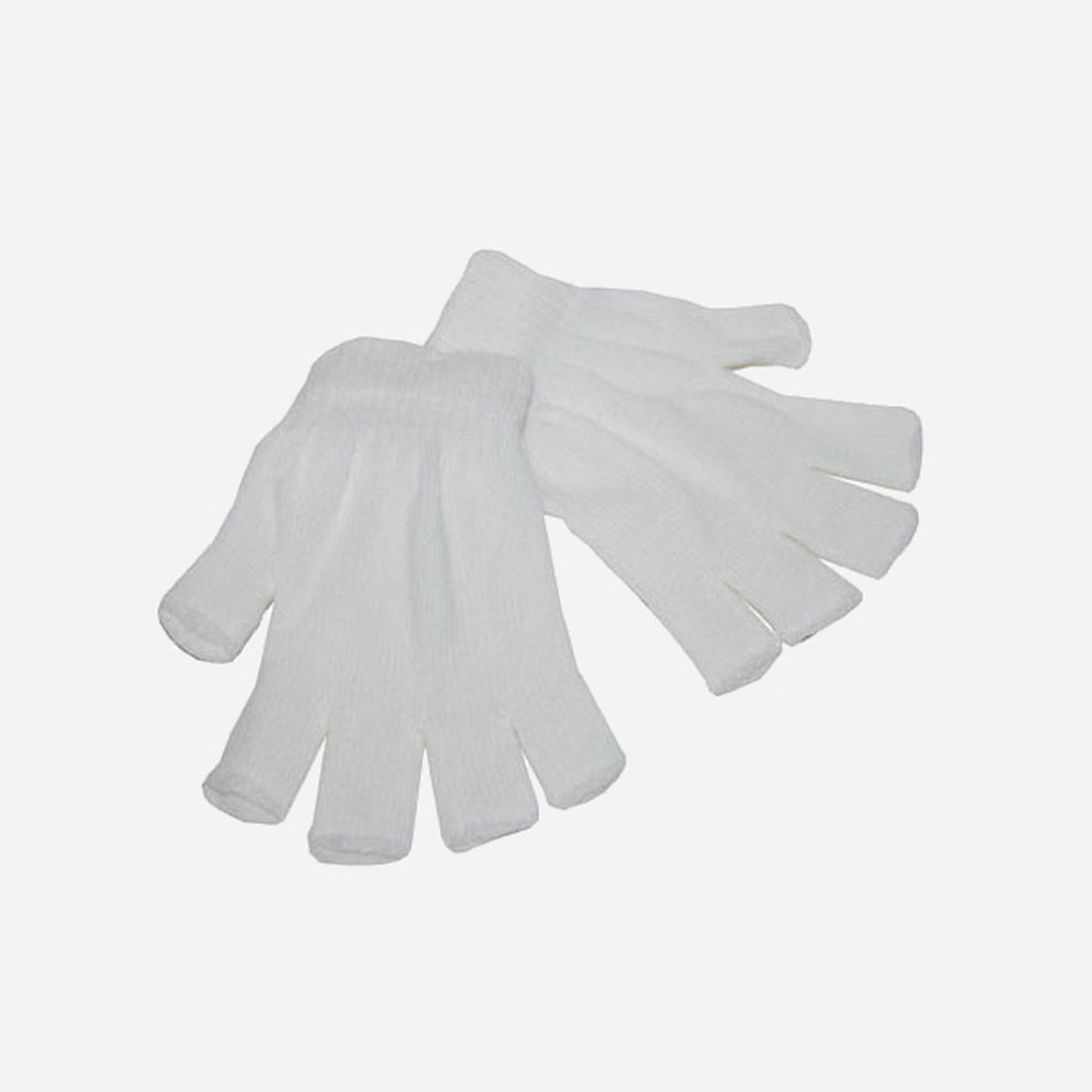 Paire de mitaines blanc de déguisement