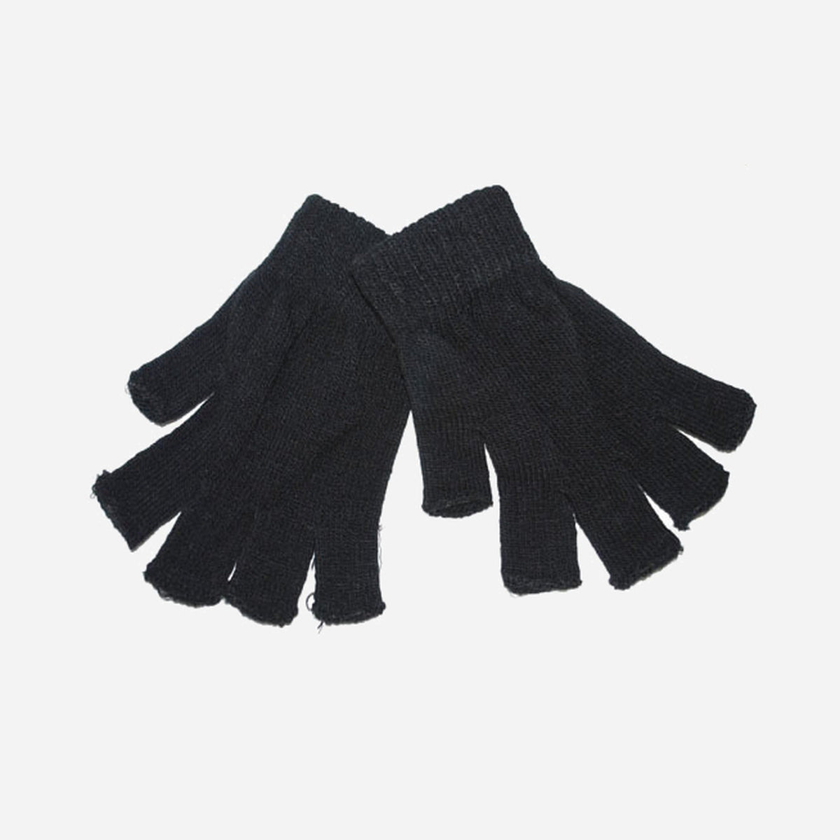 Paire de mitaines noir de déguisement