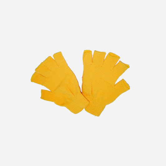 Paire de mitaines jaune de déguisement