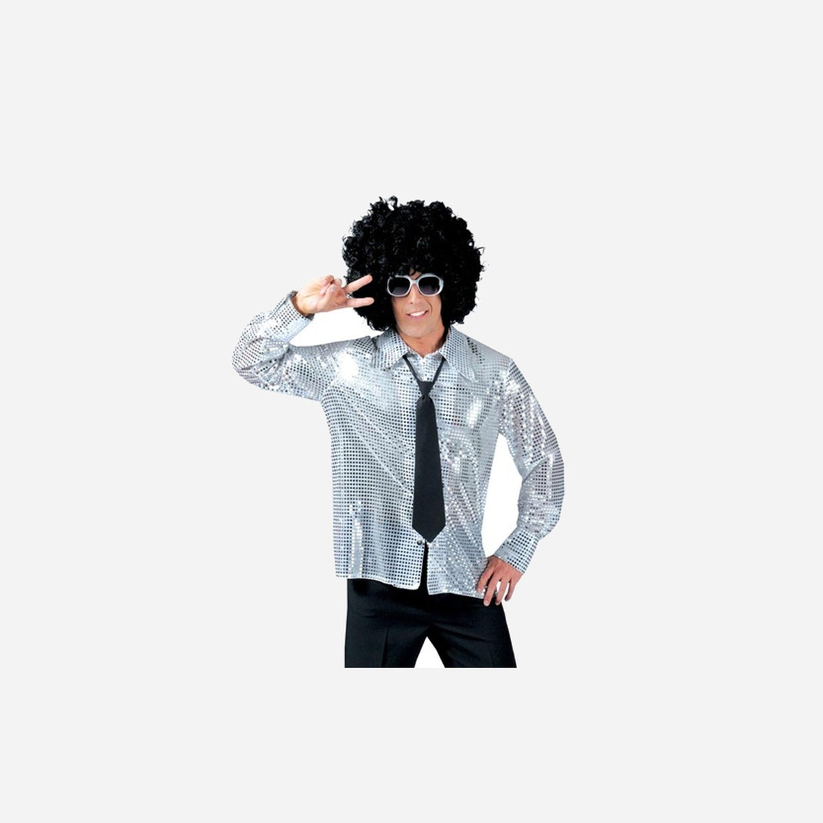 Chemise disco à sequins