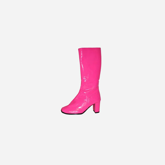 Paire de bottes disco rose de déguisement