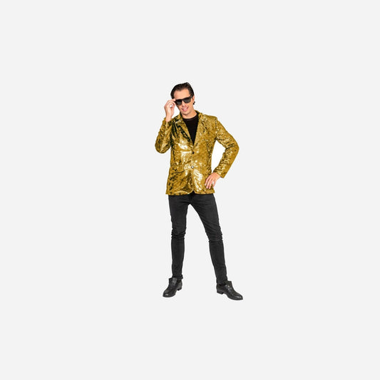 Veste à sequins or homme