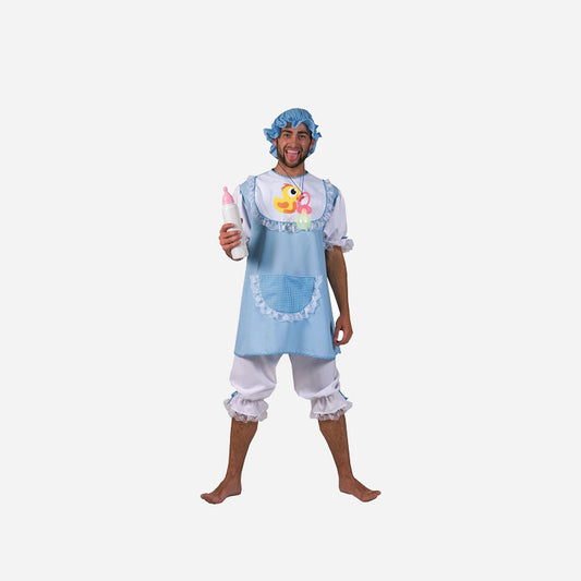 Déguisement de gros bébé bleu homme