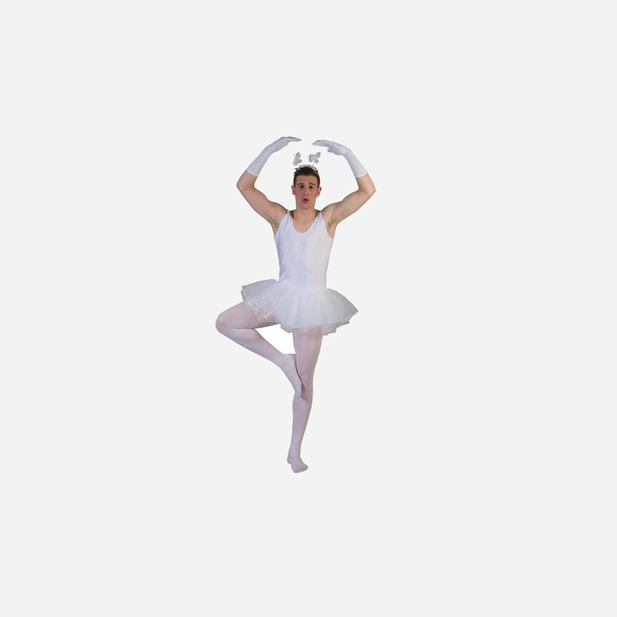 Déguisement de ballerine blanc homme Taille Unique