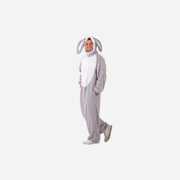 Déguisement de lapin gris adulte Taille unique
