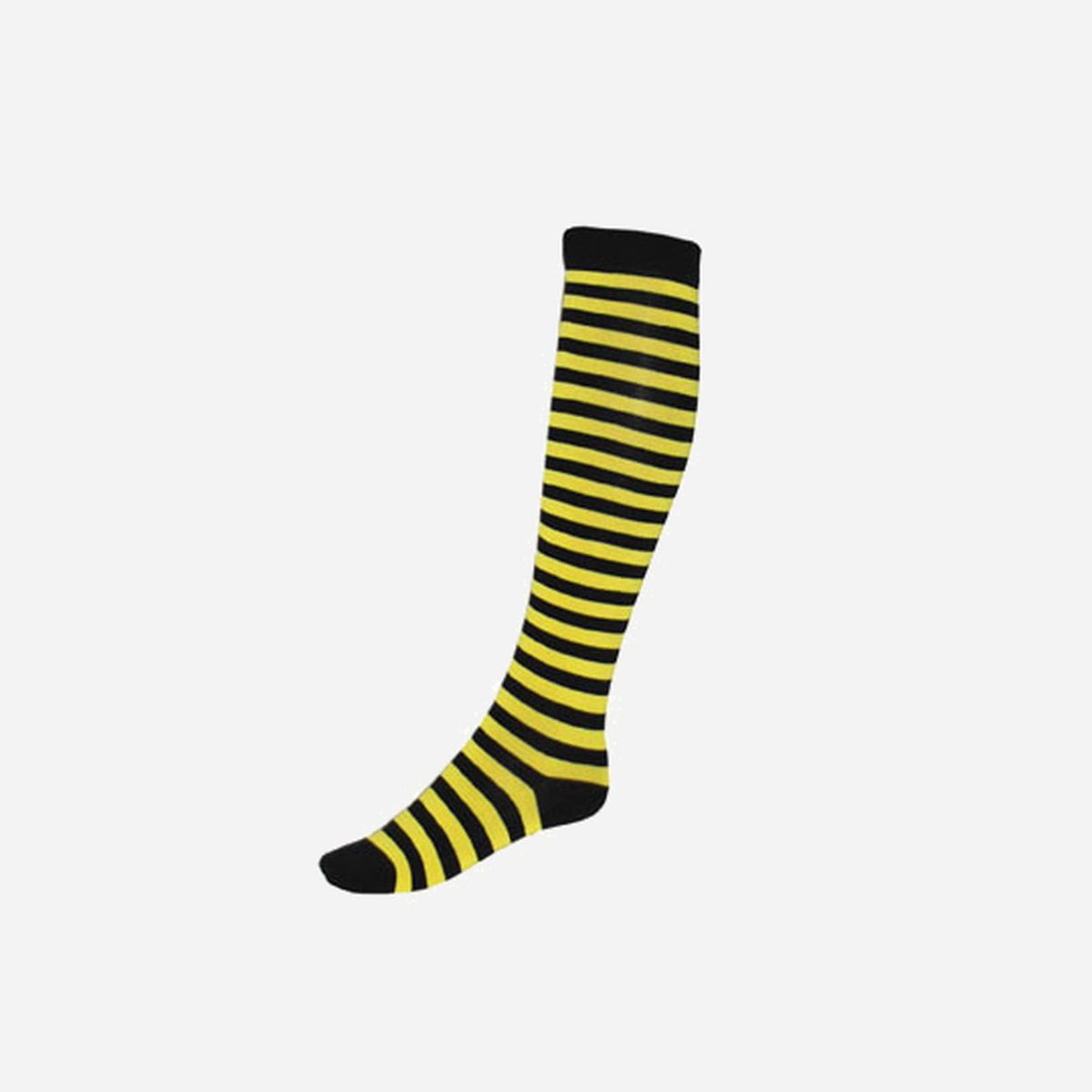 Paire de chaussettes abeille jaune et noir 53 cm