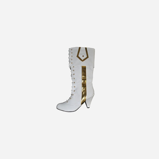 Paire de bottes de pirate blanc de déguisement