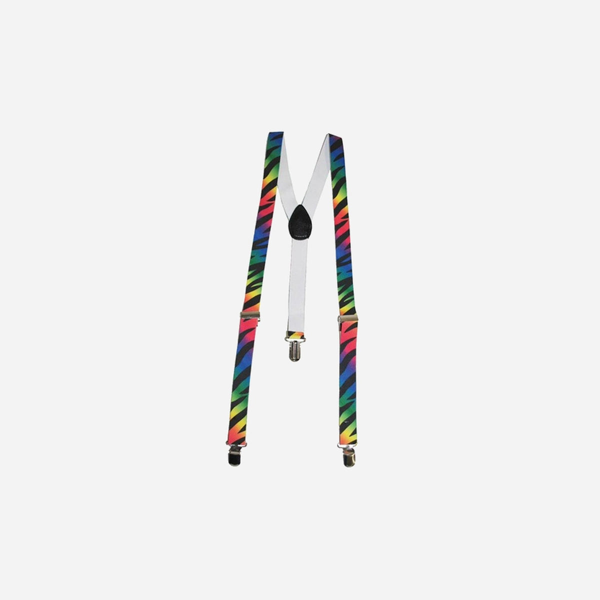 Bretelles multicolores avec motifs zèbre