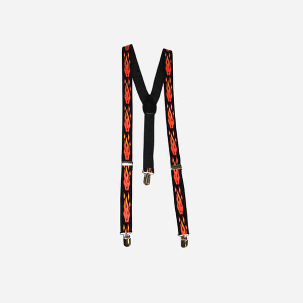 Bretelles motif flamme