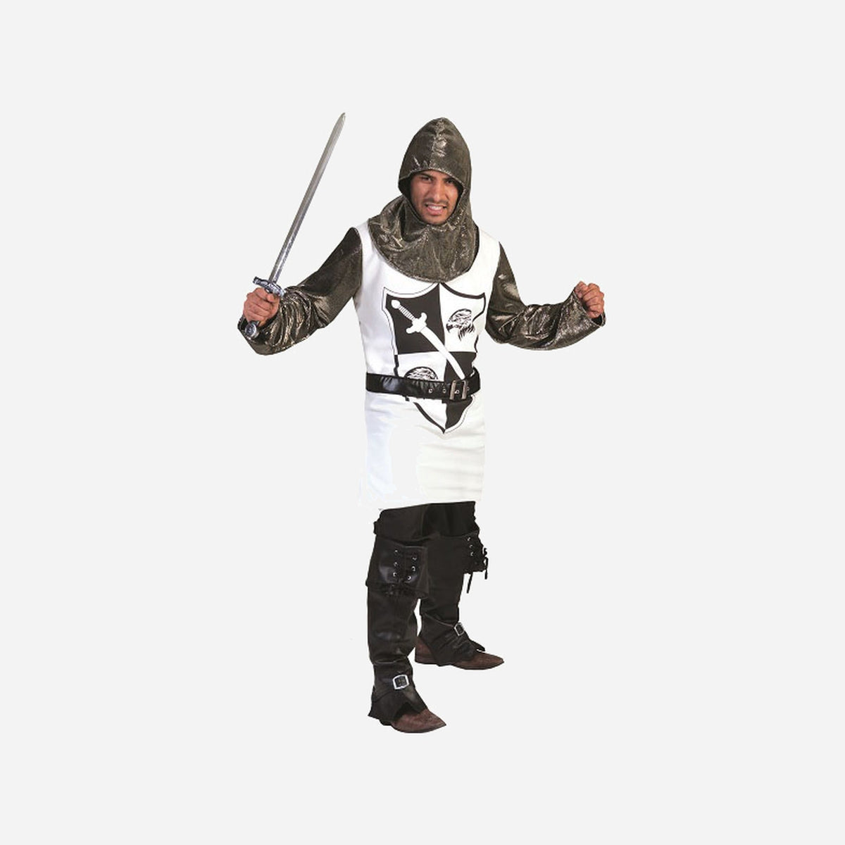 Déguisement de chevalier blanc adulte