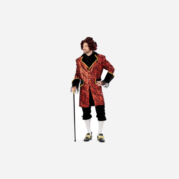 Déguisement baroque Burchard rouge 3 pièces homme