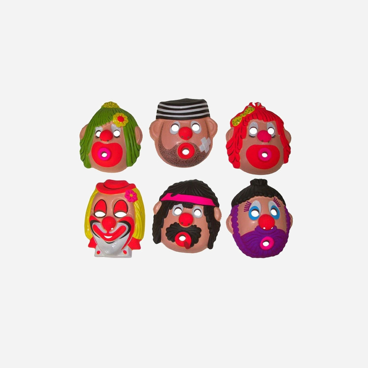 Masque coque clown pour enfant assorti III