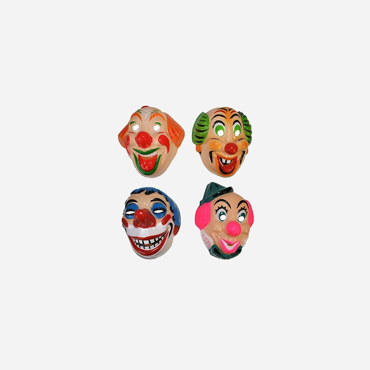 Masque coque clown pour enfant assorti