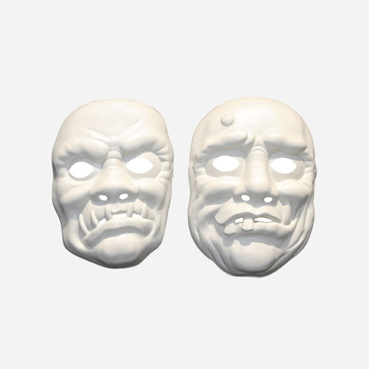 Masque coque à peindre monstres blanc