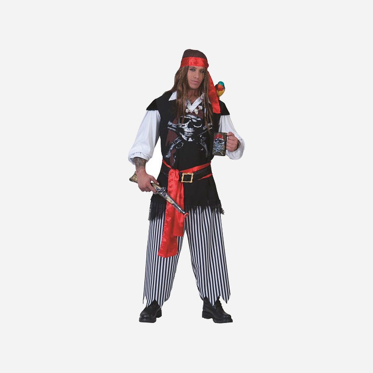 Déguisement de pirate Edward homme Taille XXL