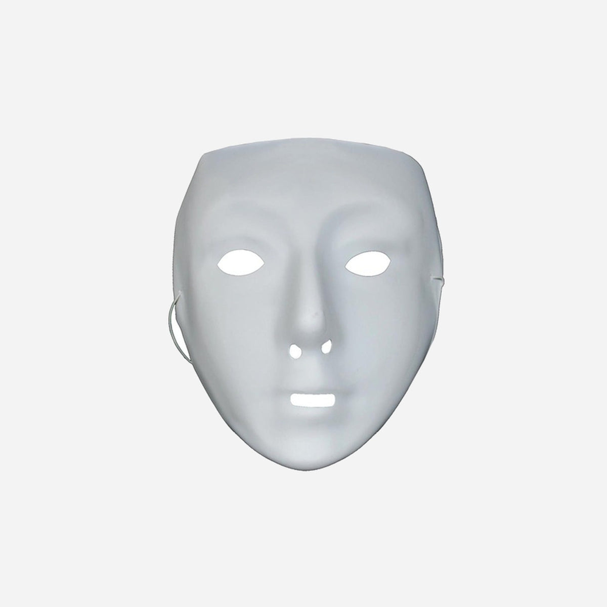 Masque coque à peindre visage blanc 3