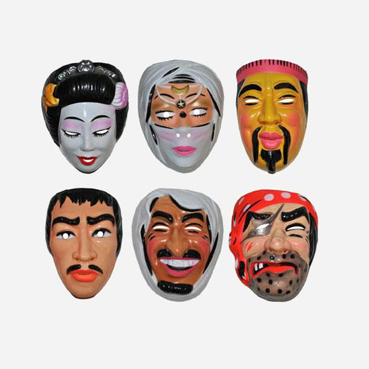 Masque coque divers personnages