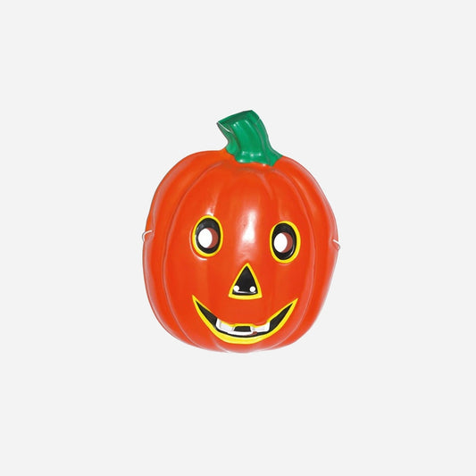 Masque coque de citrouille orange