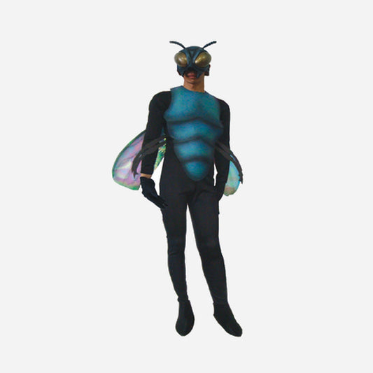 Masque latex + déguisement de Mouche avec ailes