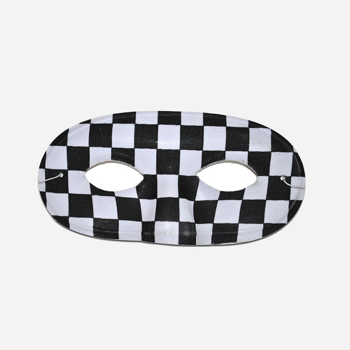 Loup arrondi arlequin noir & blanc