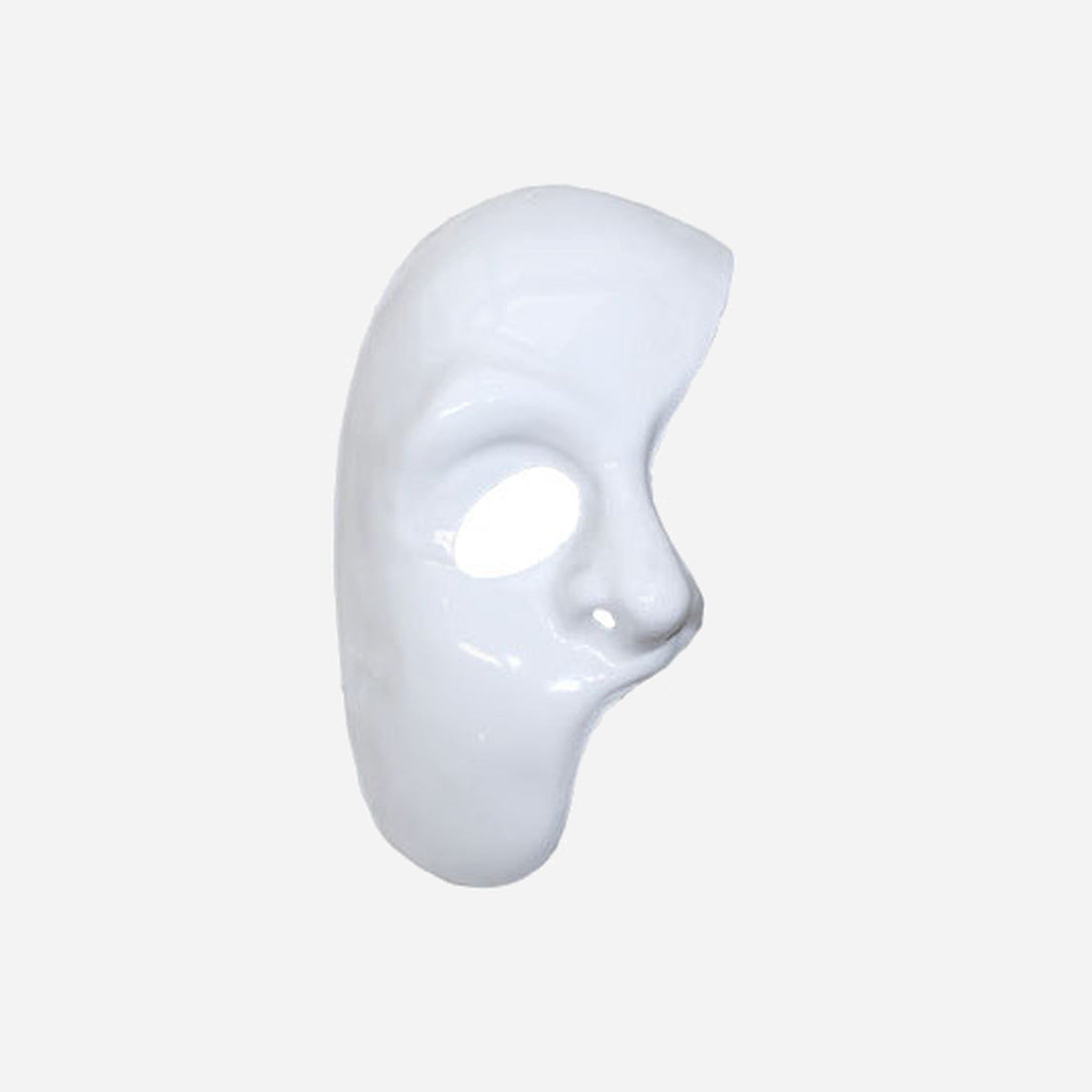 Demi masque coque visage blanc