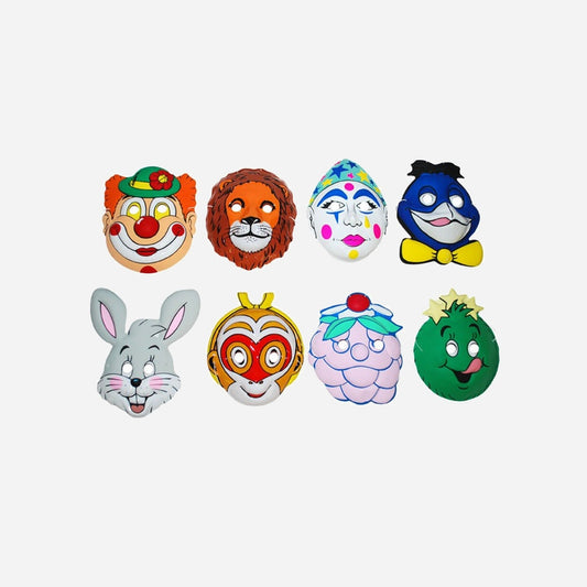 Masque coque carnaval pour enfants assorti